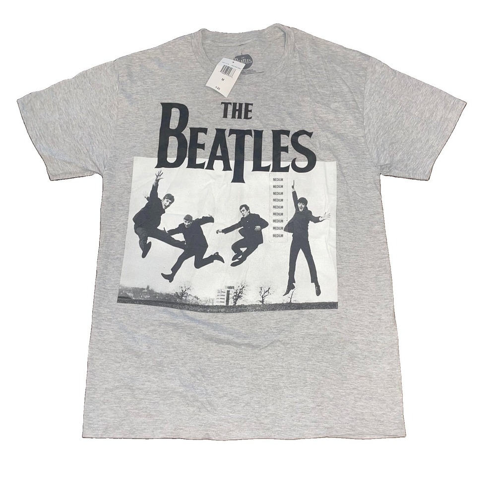 The Beatles 2014 Apple Corps Jump At Sefton Park Gray Men's Size Medium - NWT